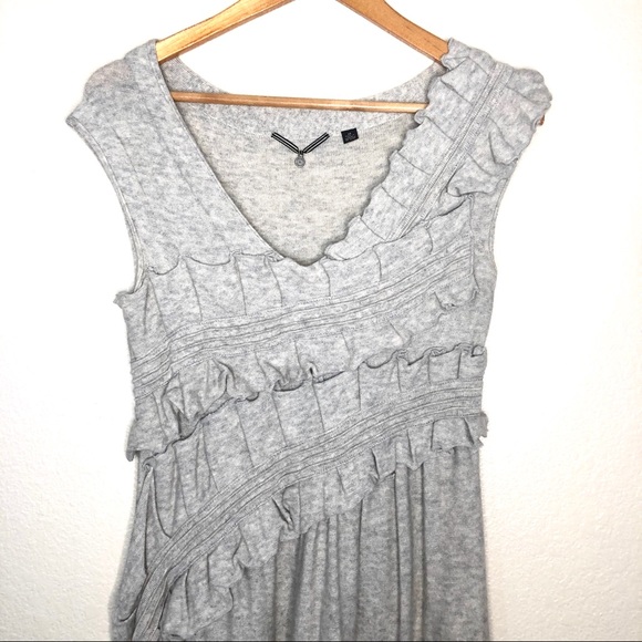 Anthro Knitted & Knotted Whirling Ruffle Dress XS - Picture 8 of 8